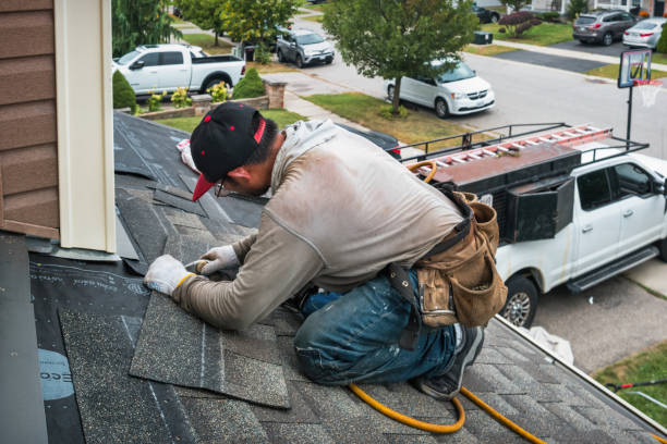 Professional Roof Inspection technician working in Drums, PA